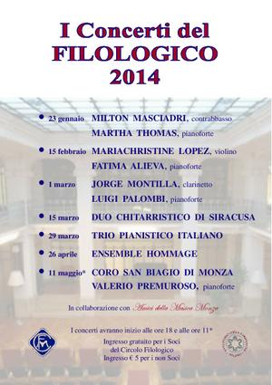I Concerti del Filologico 2014