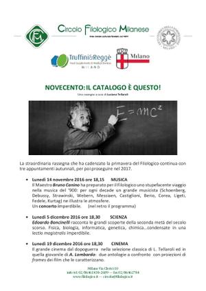 NOVECENTO: IL CATALOGO E' QUESTO! (seconda parte)